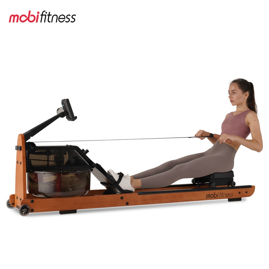 Деревянная гребная машина для умного дома Mobifitness с Bluetooth