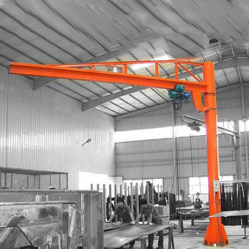 360 Degree 500kg 1ton 2ton portable jib crane Floor Mounted jib cranes Price