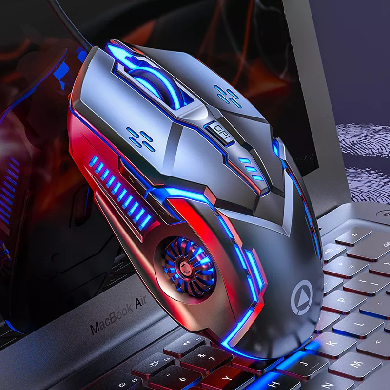 Новый дизайн USB Проводная оптическая RGB подсветкой, игровая мышь Эргономика игровая мышь для компьютерных аксессуаров