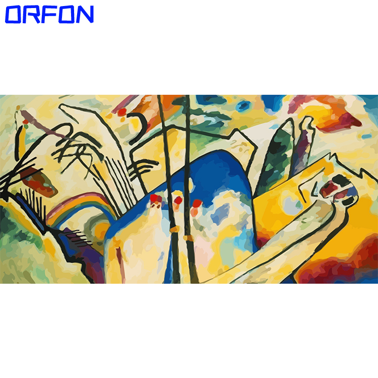 Orfon LY1380 краска по номерам для взрослых современная цифровая DIY Цветная картина маслом наборы на холсте без рамки