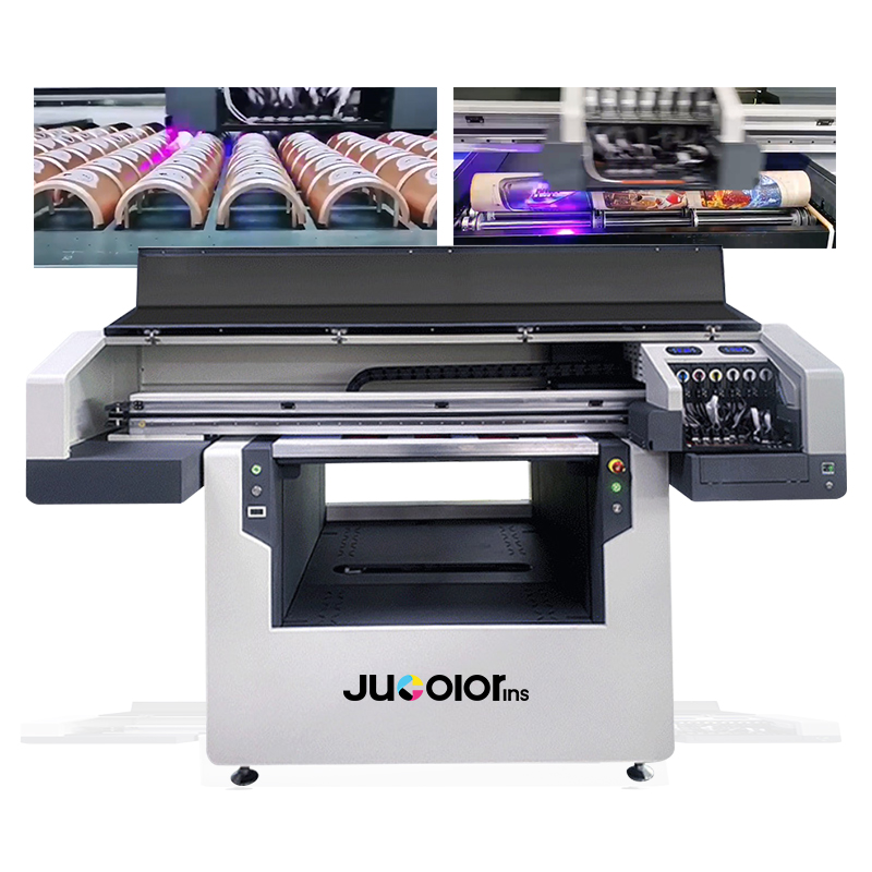 Jucolor Factory Ricoh GH2220/G5i Print Heads UV Printing Machine Luggage Curved Items A1 UV Printer