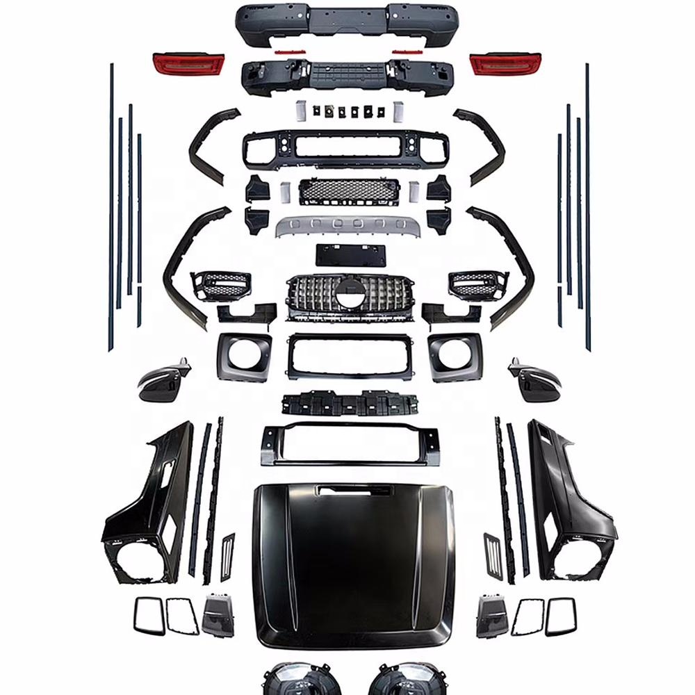 NEW !HOT! G class w463 upgrade to 2019 new w464 G63 body kit for w463 G500 G350 to W463A W464 G63 bumpers old to new upgrade