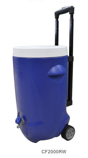 hot-selling GINT 20l plastic water ice cooler jug cooler bucket with handle and wheels