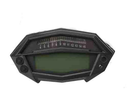 MOTOQUEEN Motorcycle tachometer hour meter digital speedometer gear indicator 7 colors parts Universal For Z1000