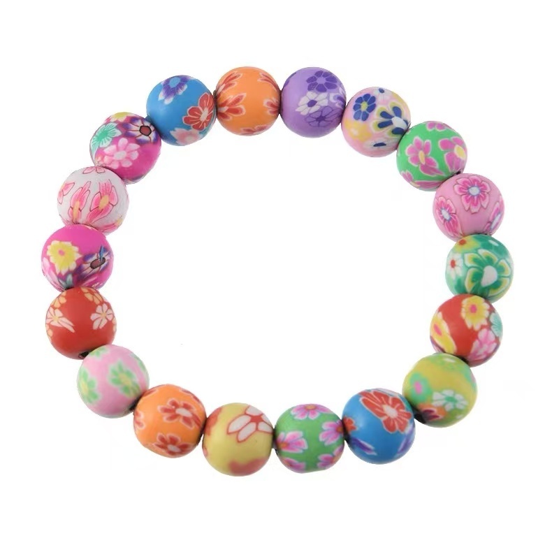 Customize Size Mixed Colors Soft Ceramic Bead Oven Bake clay Bohemian Style Bracelet Polymer Clay Set For Crafts Create