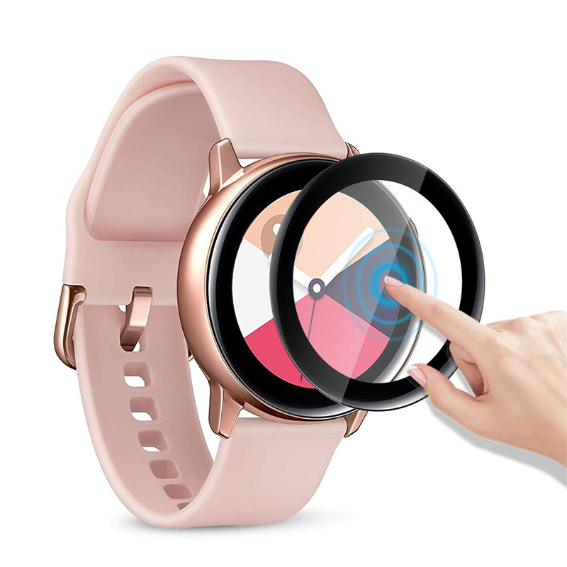 Мягкая гибкая защитная пленка из закаленного стекла для Galaxy Watch Active 2, протектор экрана 40 мм 44 мм, 3D изогнутое защитное стекло