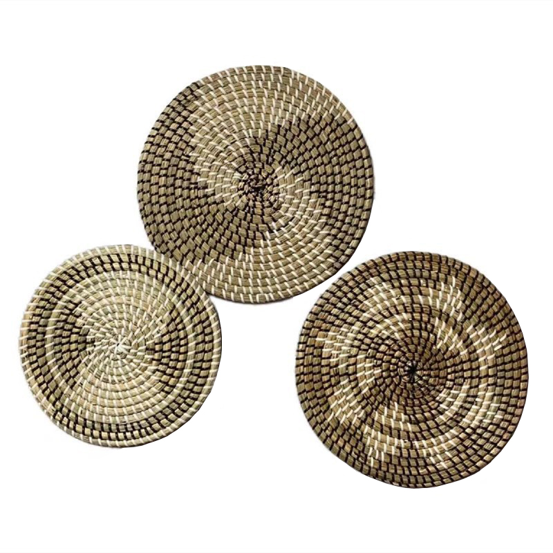 Плетеная настенная корзина из натуральных морских водорослей Boho Home Decor