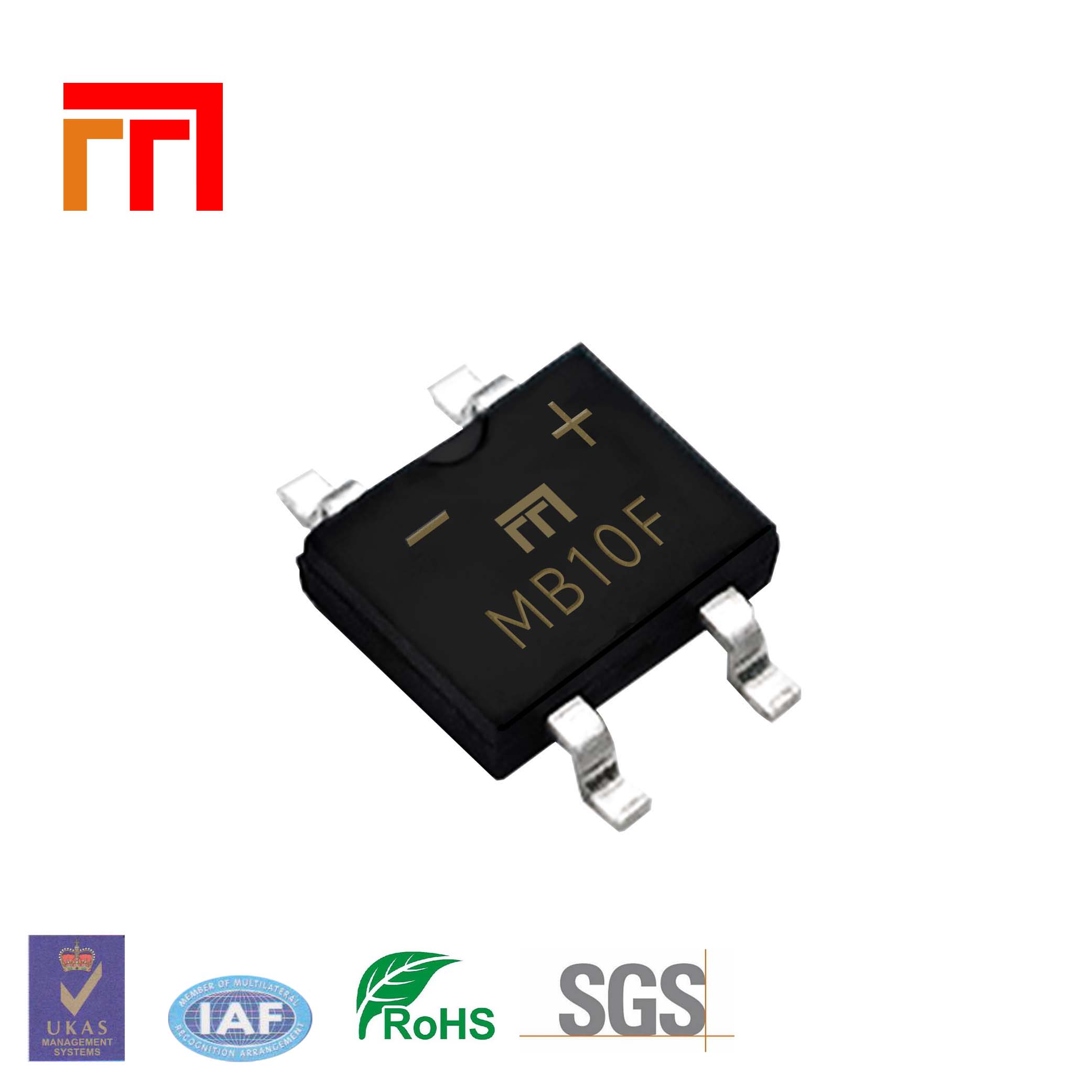 Множество TVS MB10F мостовой выпрямитель 0,5/0,8/1A 1000V MBF