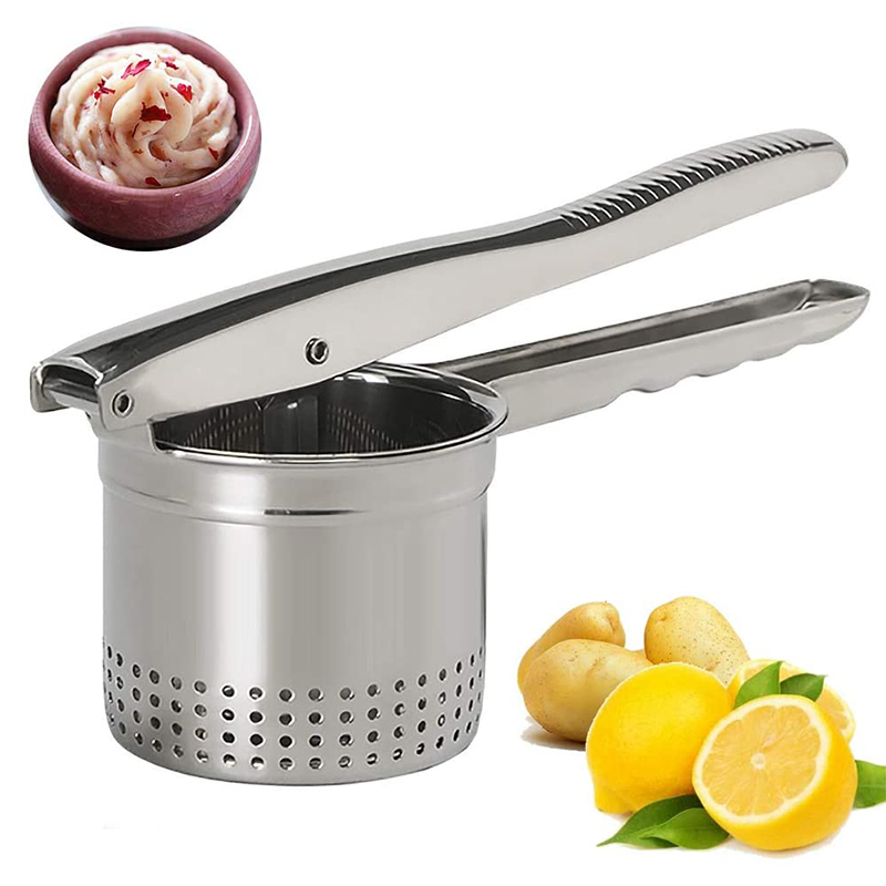 Stainless Steel Home Kitchen Tool Accessories Garlic Press Stainless Steel Potato Ricer And Masher