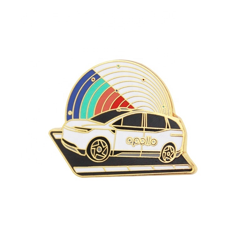 Enamel badge cartoon traffic model Mark of metal Arts and crafts comic A brooch custom Design for free