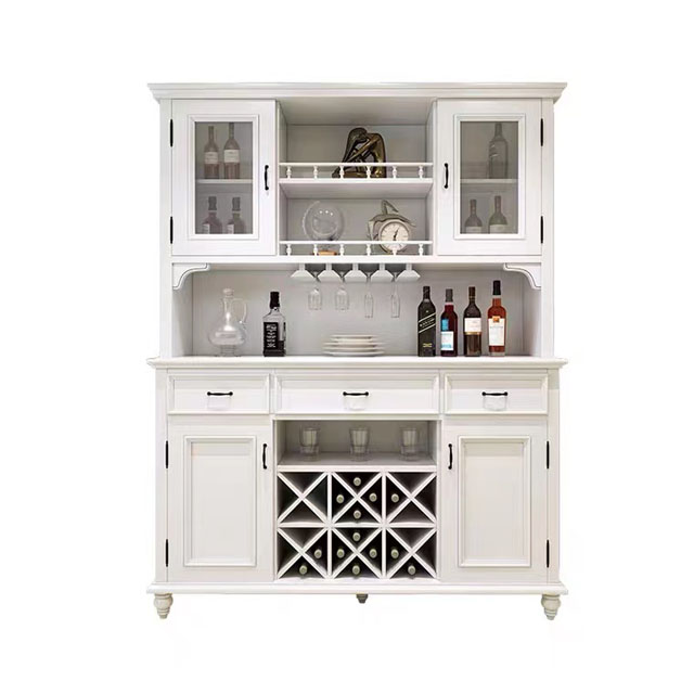 HZ American Style Solid Wood Customized Modular Wine Cabinet