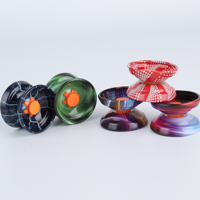 Alloy yo yo colorful metal children's adult toy