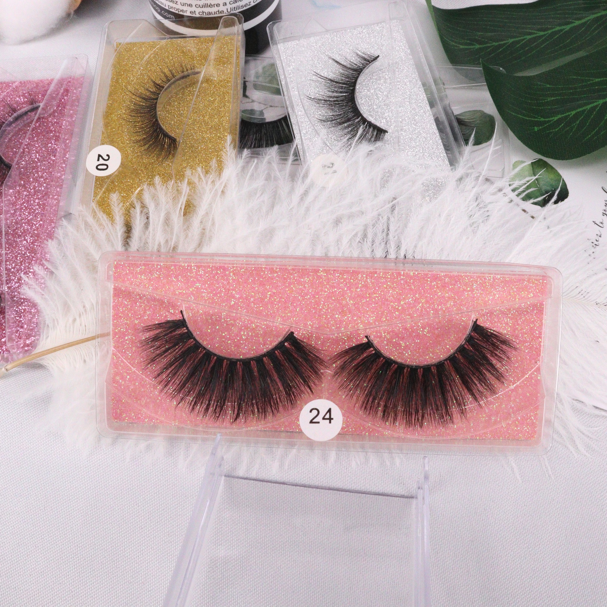 1 pair beauty extensions private label custom eyelash box packaging no logo eyelashes Synthetic cheap fake eyelashes