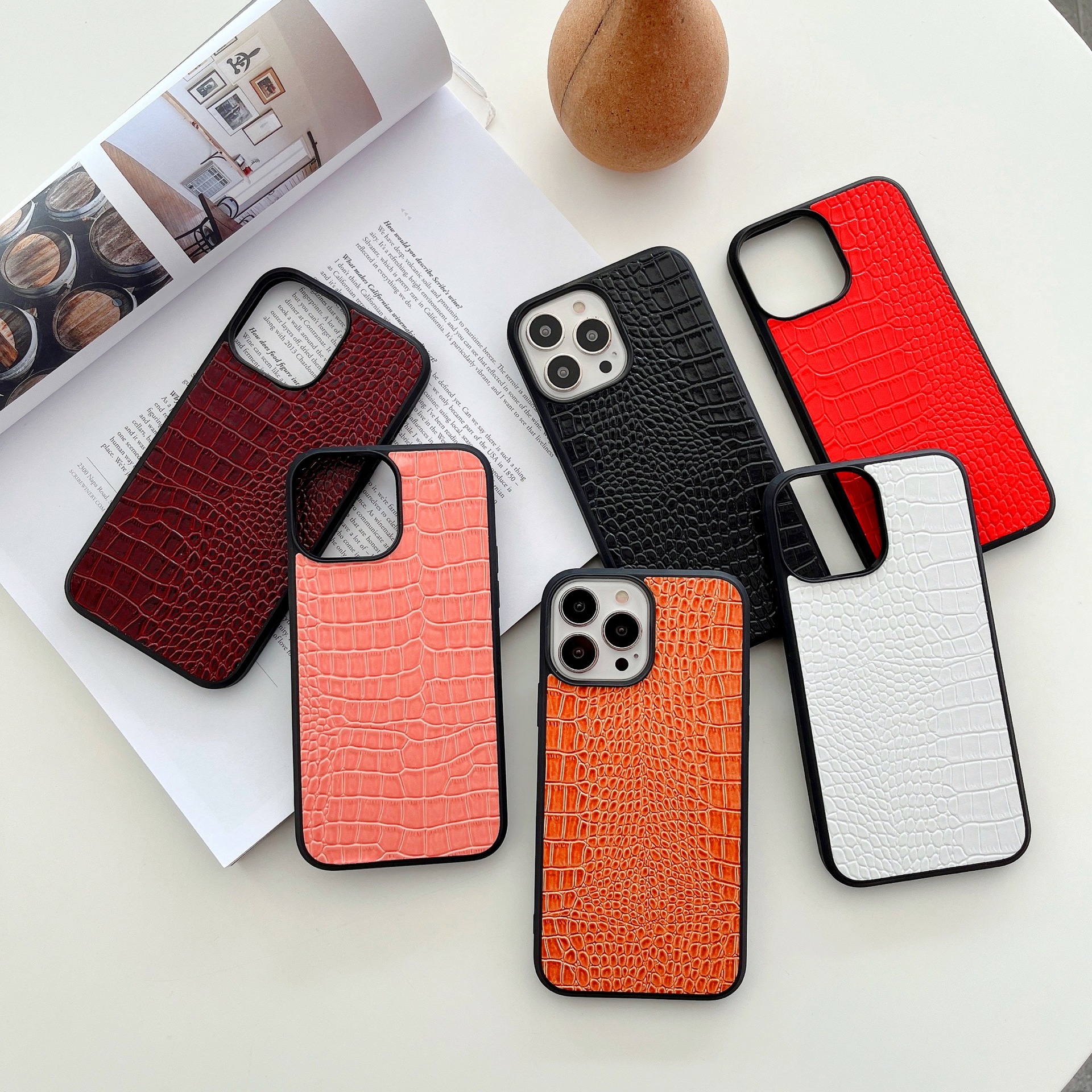 Новые с узором «крокодиловая кожа» из искусственной кожи чехол для iPhone 13 Чехол 2-в-1 12 13 14 Pro Max чехол для телефона