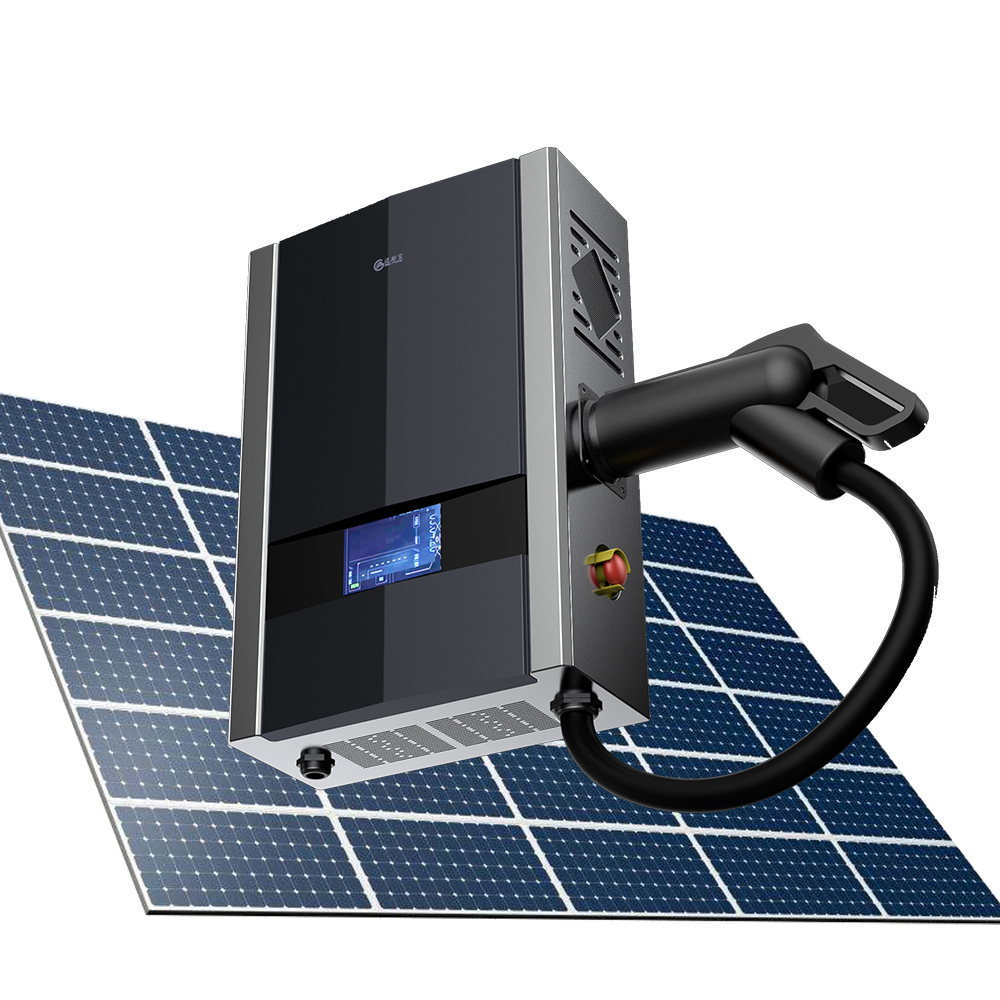 March Expo 2021 Новый энергетический wallbox солнечная панель зарядка кучи ccs dc 30 кВт электрический автомобиль ev зарядное устройство на солнечной батарее