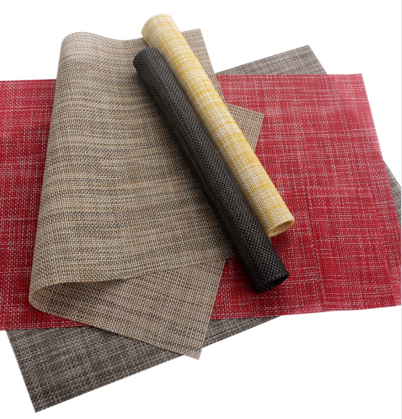 Comfortable and cool summer chair/placemat mesh pvc fabric