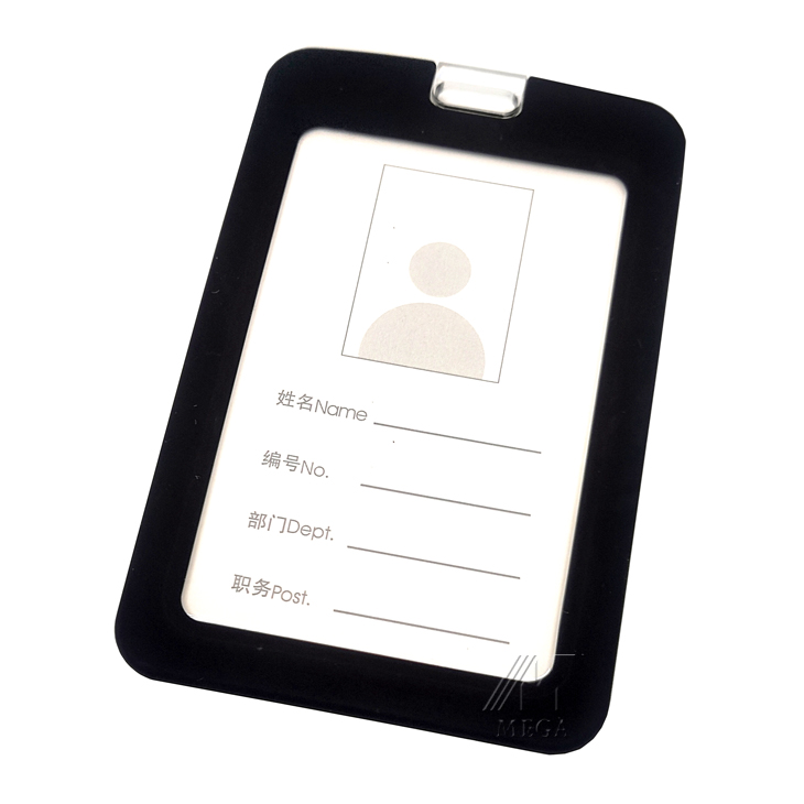 Двухсторонняя Id карты рукав ремешок прозрачный Id рукав порошок эпоксидной смолы для карт из искусственной кожи