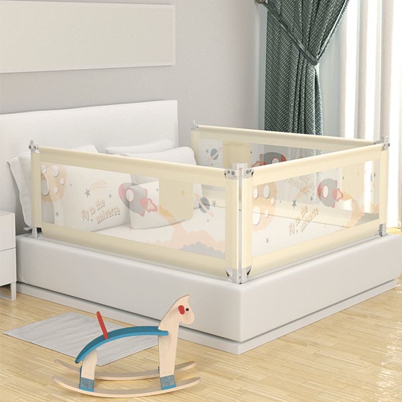 1.2-2. 2m Collapsible Safety Infant Toddlers Kids Swing Down Baby Bumper Protection Bed Rail