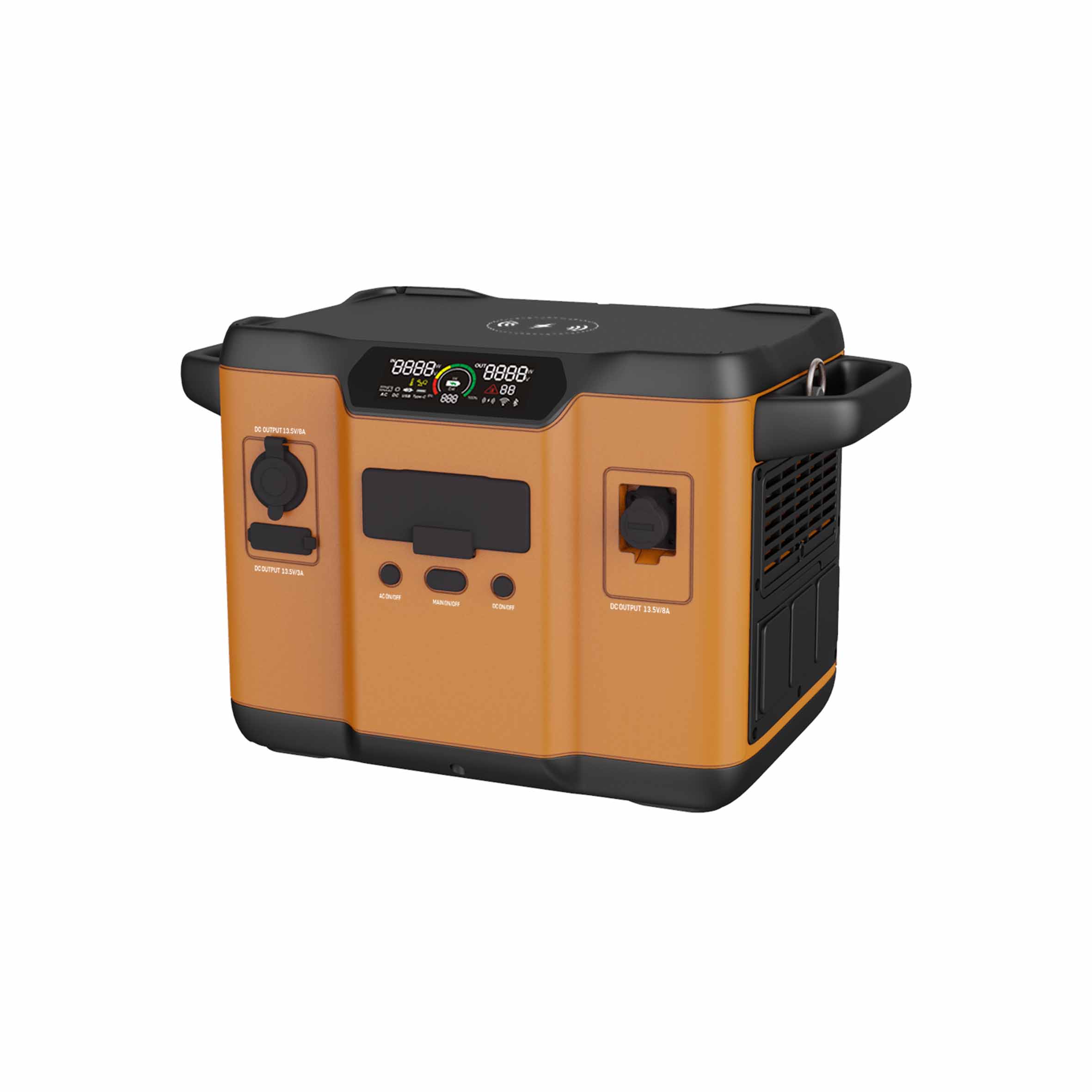1200 Вт портативная электростанция расширяемая LIFEPO4 батарея питание PD100W Type C порт