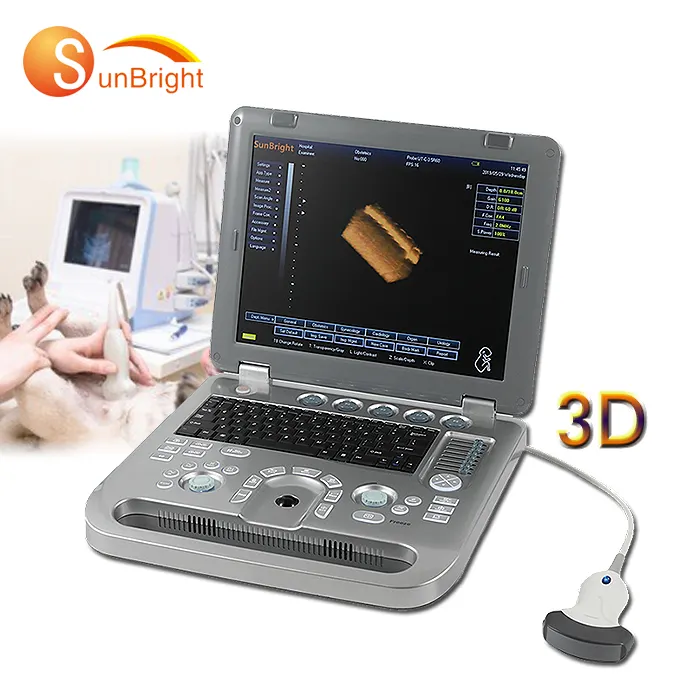 Cheap portable 3D color ultrasound veterinary ultrasound scanner for animals