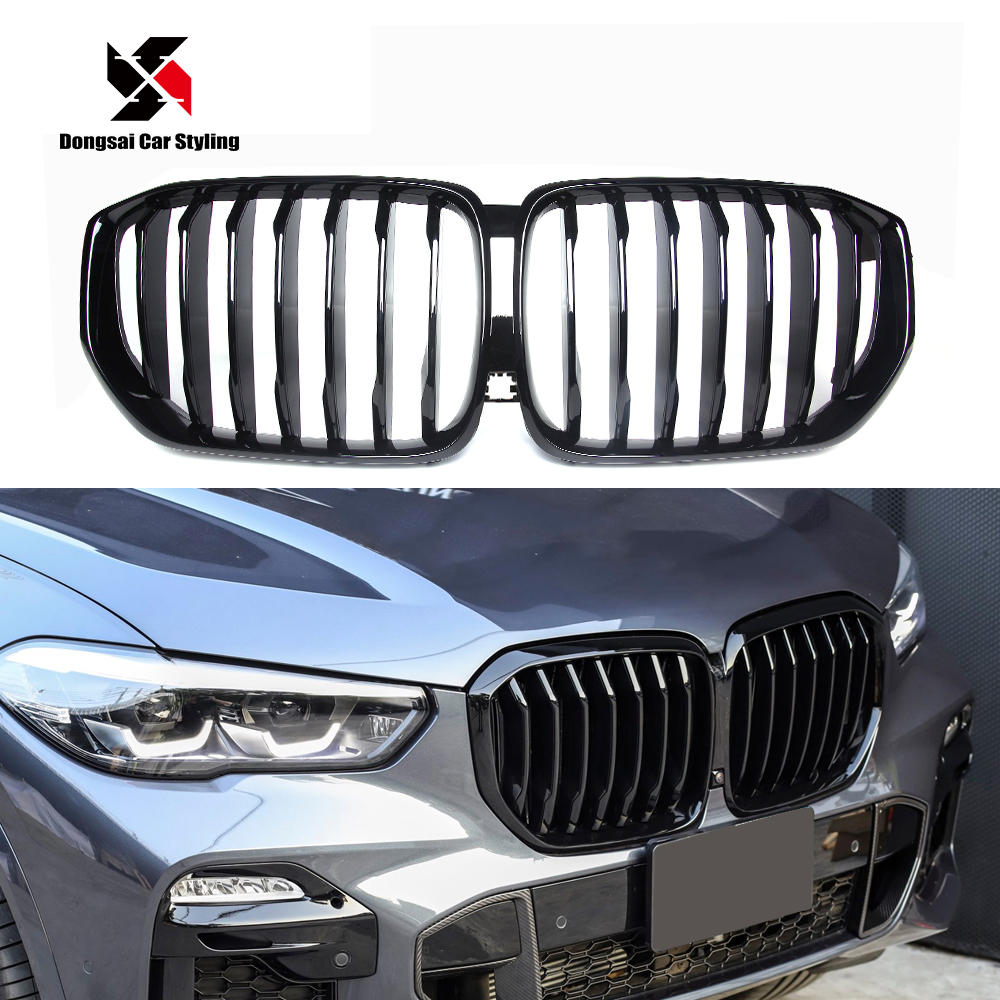 Новые товары АБС Одиночная решетка глянцевая черная решетка для BMW X5 серии G05 2019-в передней решетке