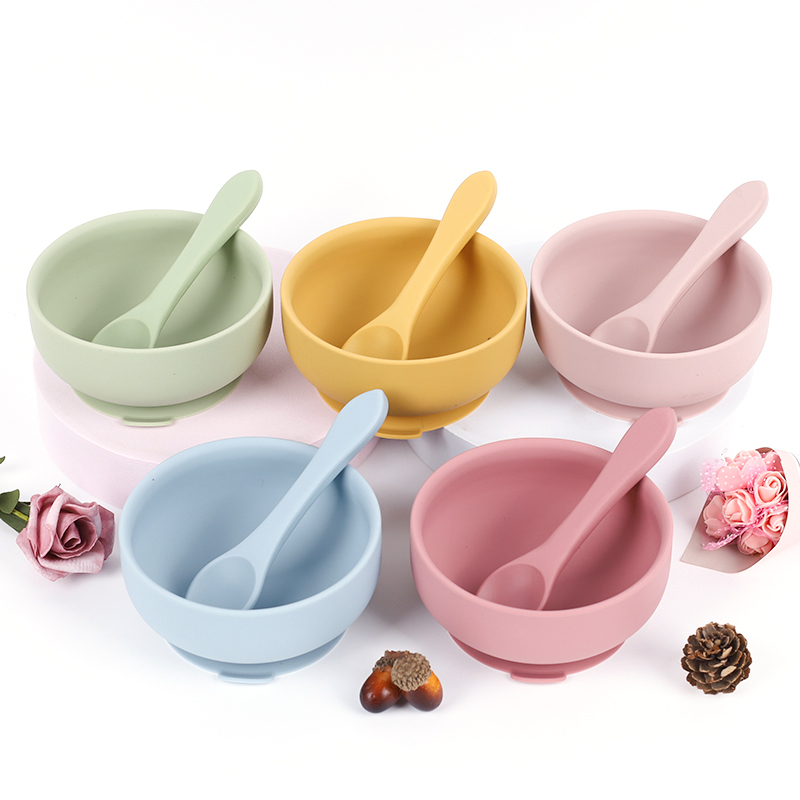 manufactory bamboo toddler suction plate bowl safe toddler waterproof baby ramen bowl set plates bowls mixing bpa free with lids