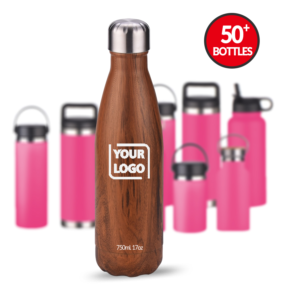 WB оптовый заказ 17oz 500ml Изолированная бутылка для воды из нержавеющей стали с двойными стенками Вакуумный кока-колы форма напиток Спортивная бутылка для воды