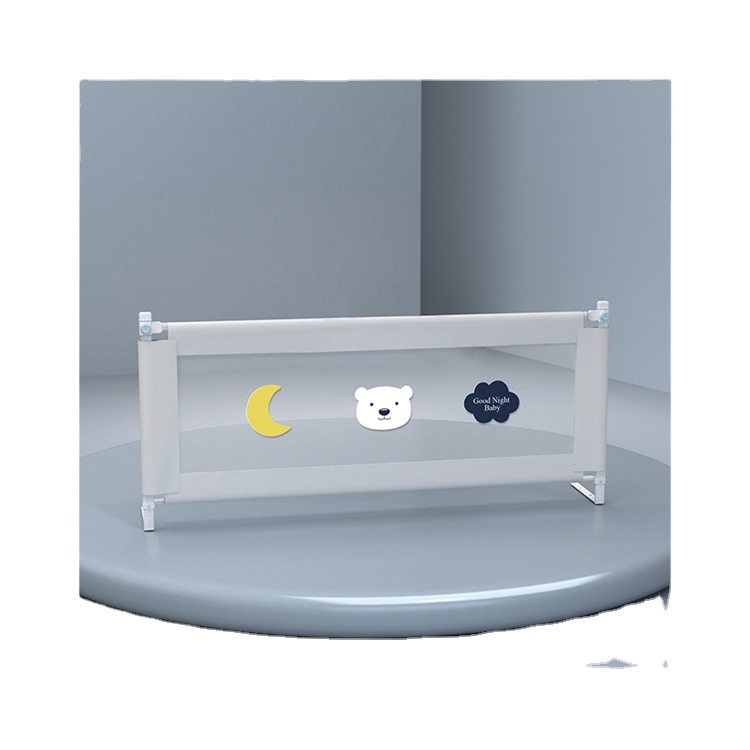 New Promotion 2021 Hot Style Grey Pink Blue Bed Guard Rails For Baby Protective