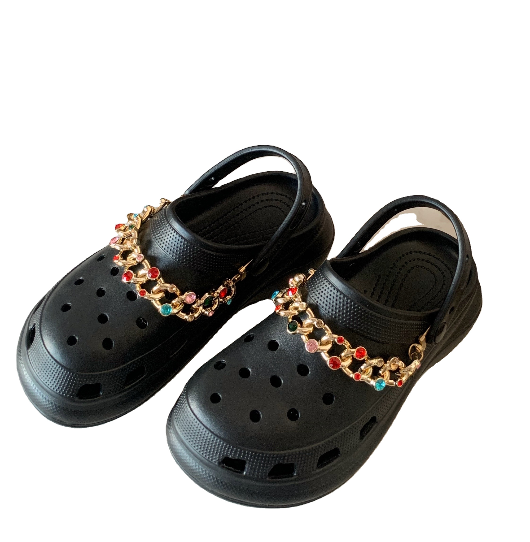 Wholesale Garden Crocs Bae Clog With Chain Ladies Platform Shoes Clogs Halloween Women's Clogs Crocs Shoes
