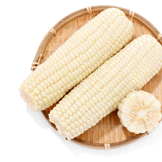 Технология IQF замороженные белый клейкий сладкая кукуруза NON-GMO приготовленные Милая белая кукуруза