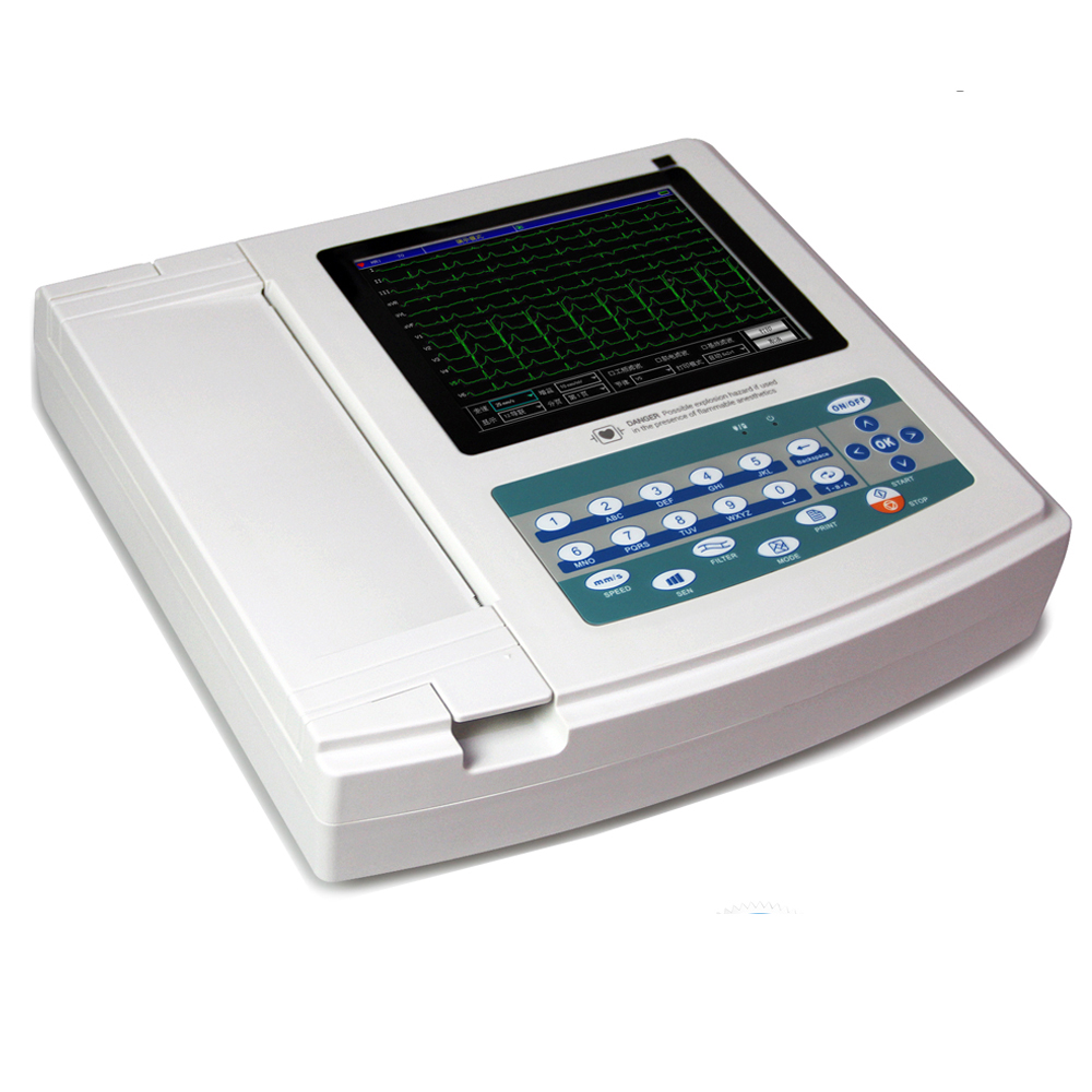 ЭКГ-монитор CONTEC ECG1200G портативный ЭКГ-электрокардиограмма 12-канальный ЭКГ-аппарат