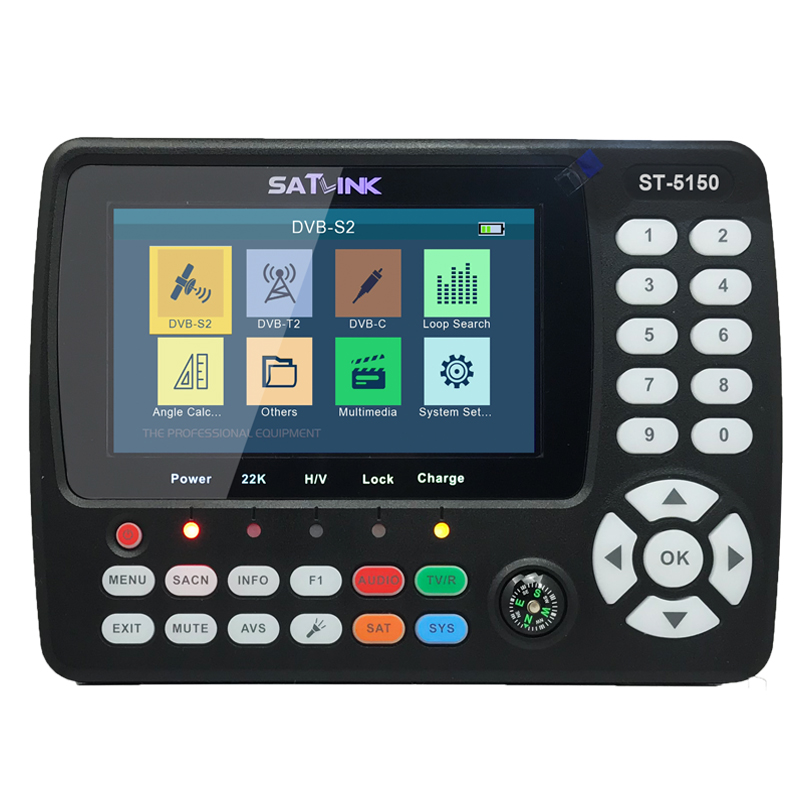 Оригинальный Satlink ST-5150 спутниковый DVB-S2 DVB-T2 DVB-C комбо спутниковый finder метр WS-6980 SATLINK WS-6933