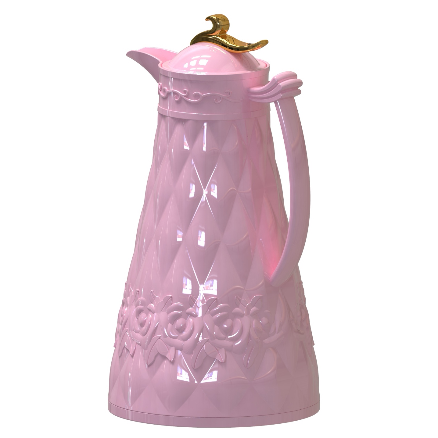 Arabic style thermos pot Hotel Restaurant Creative Portable Vacuum Pot white and pink jug