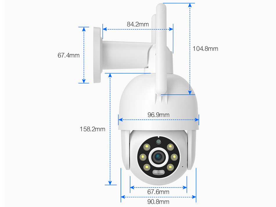 8Mp открытый Ptz Wi-Fi ip-камера Беспроводная система видеонаблюдения камера Cctv Ai отслеживания 4K 8Mp и поддержкой Wi-Fi