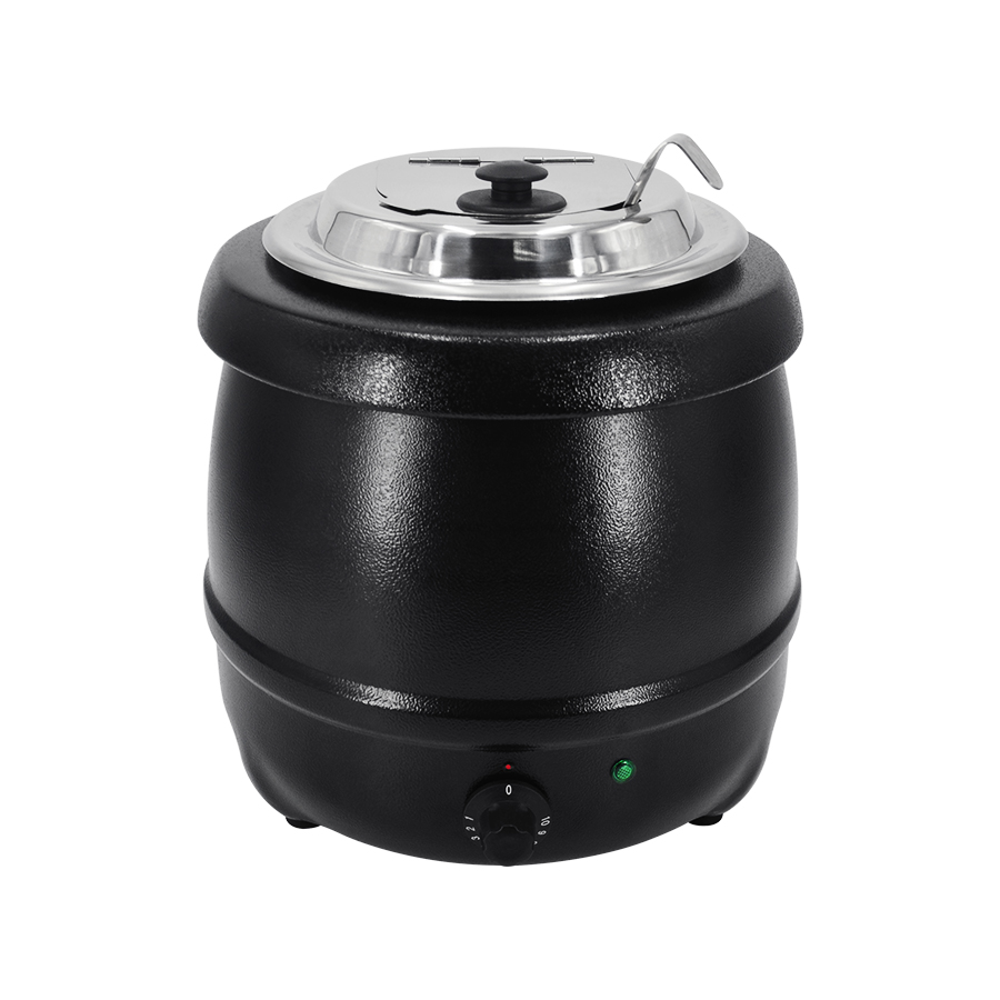 Kitchenware Stainless Steel Large Capacity 10L Soup Warmer 400W Electric Soup Container With Lid