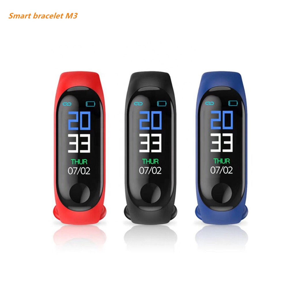 FitPro APP Health care fitness watch m3 smart watch rubber sports wrist band silicone Usb M3 smart bracelet