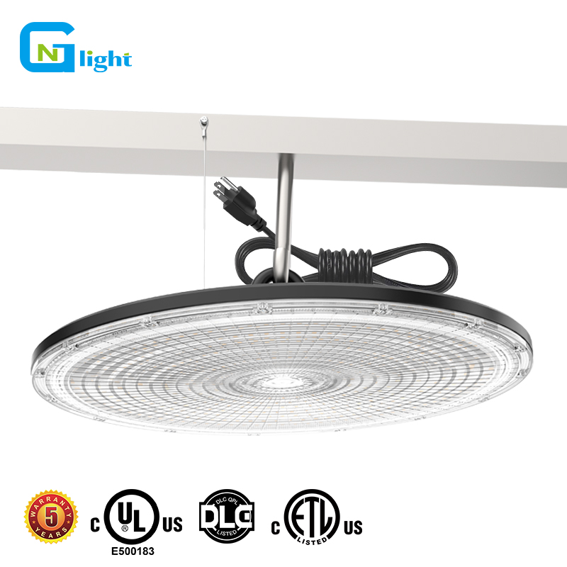 Hot Selling DLC ETL 100watt 150W 400W Smart Linear Ufo Led High Bay Light For Shopping Mall Gymnasium Workplace Lighting