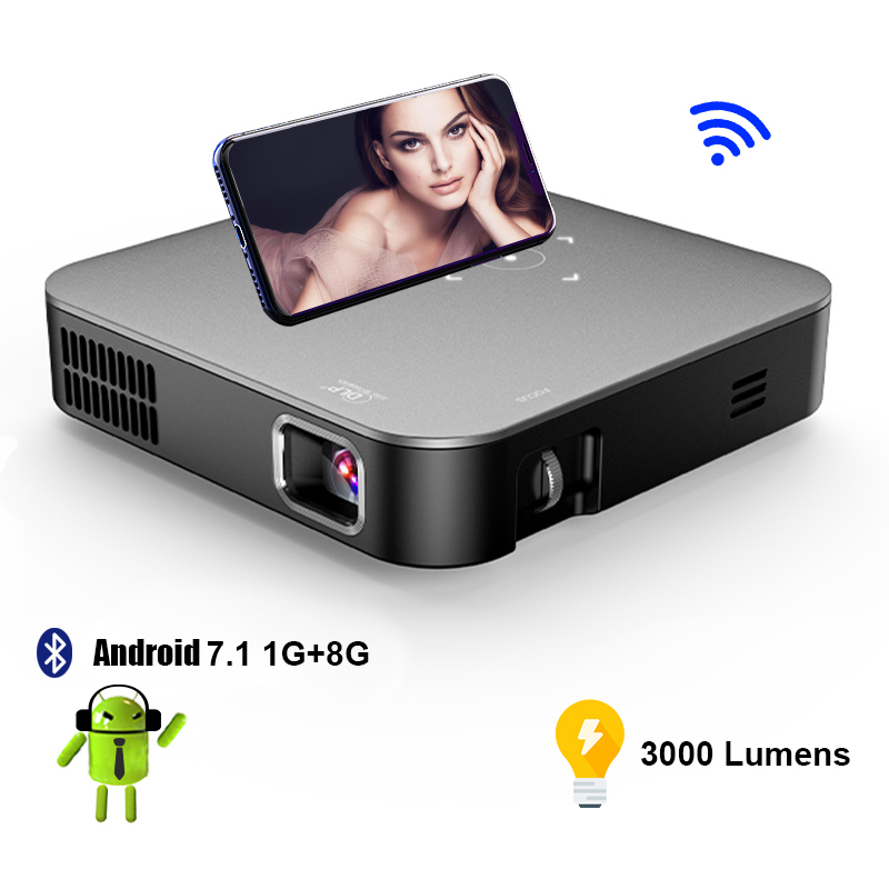 Проектор портативный на Android, 4k, Wi-Fi, 1080P