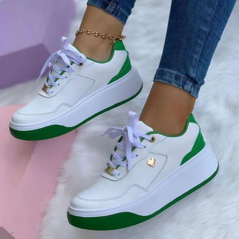 Casual Shoes Women's Autumn 2022 New Lace-up Plus Size Women's Shoes