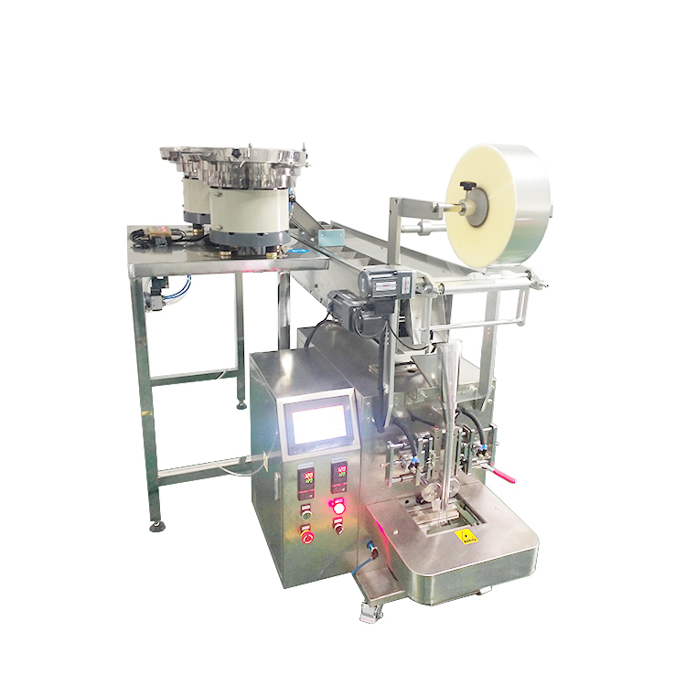 Hot Selling PLC Control Multi-function Granule Hardware Nail Bolt Screw Counting Vertical Packaging Machine With Trailer