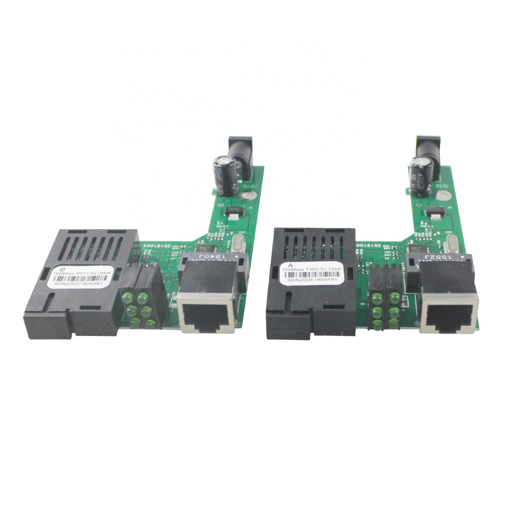 Fiber Switch Fiber Single Mode Single Fiber Fibra Media Converter PCB Board