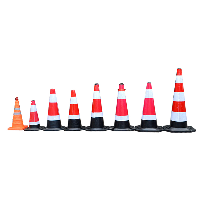 Factory Price Orange Safety Warning Flexible Rubber Traffic Cone