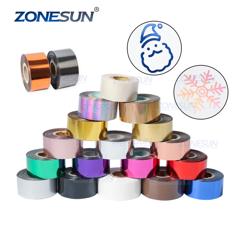 ZONESUN 5 см рулонов золотого и серебряного цвета для печати по фольге горячим тиснения бумаги теплопередачи анодированная позолоченная бумага имитация Медь лист фольга кашированая бумагой