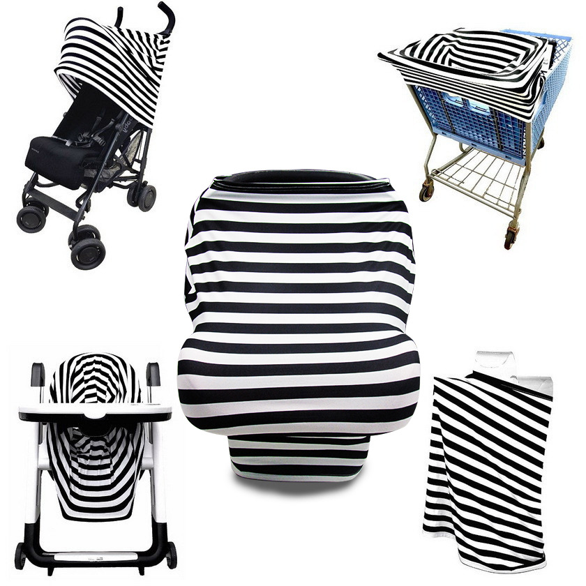 Wholesale multi use Custom design floral baby car seat canopy Nursing Breastfeeding cover