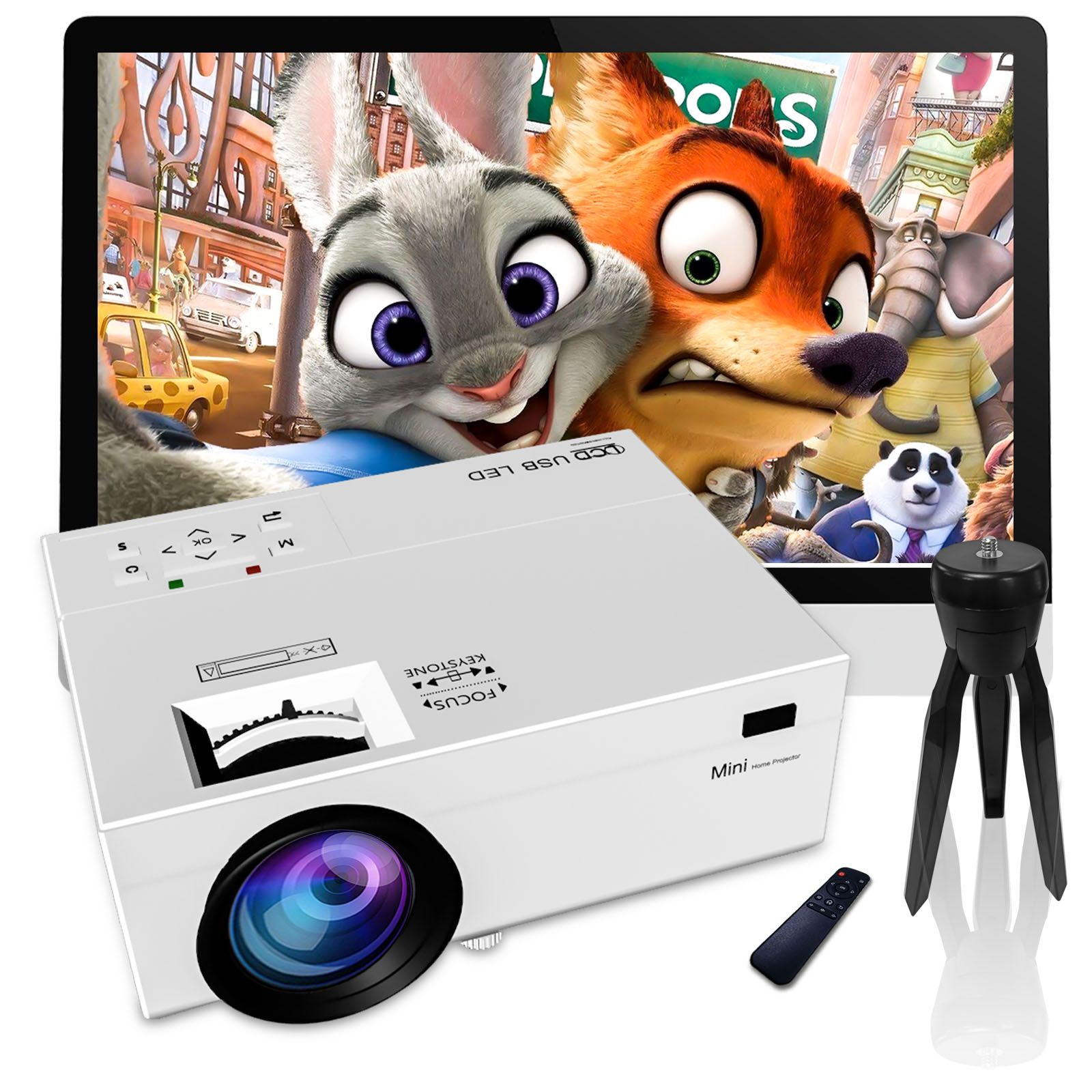 Android 1080P HD проектор WiFi 3D светодиодный мини-видеотеатр домашний кинотеатр Full HD Android