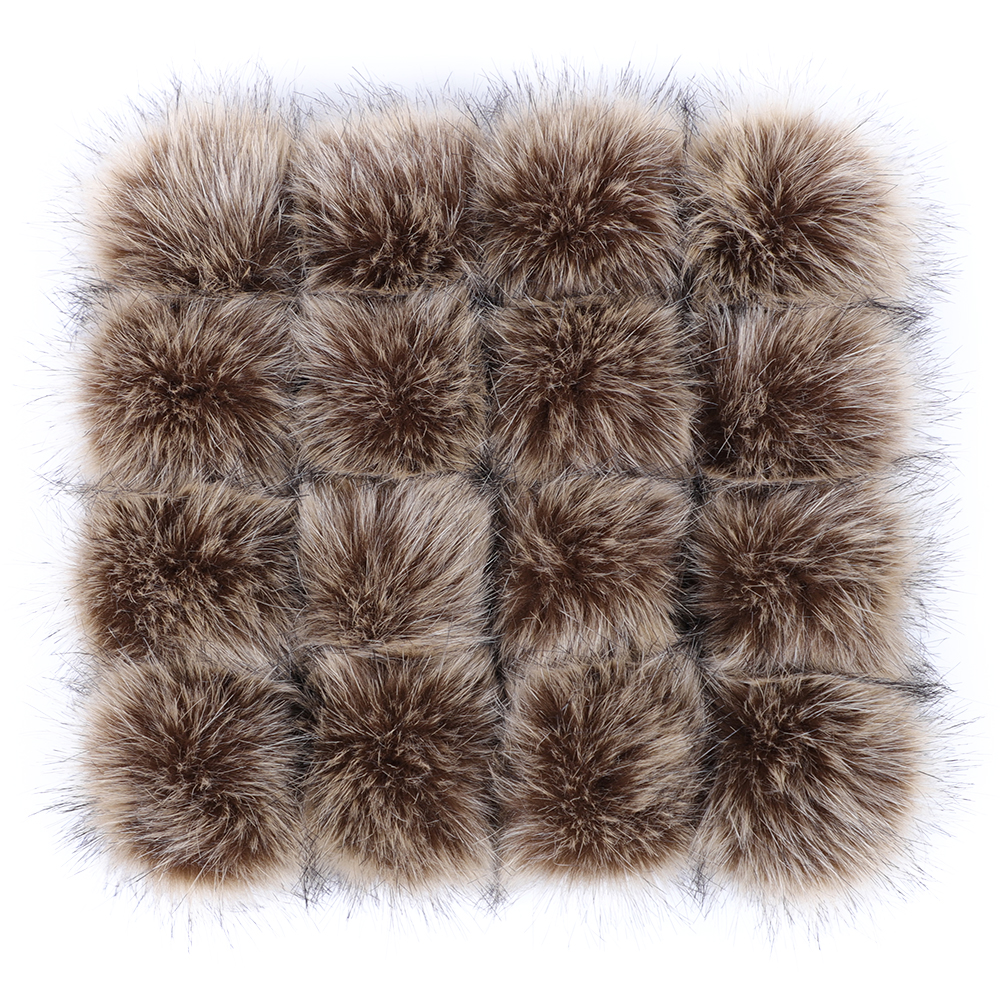 High Quality Fashion DIY Accessories Custom Mix Colors Bag Purse Keychain Charm Faux Fur Ball Pom Poms