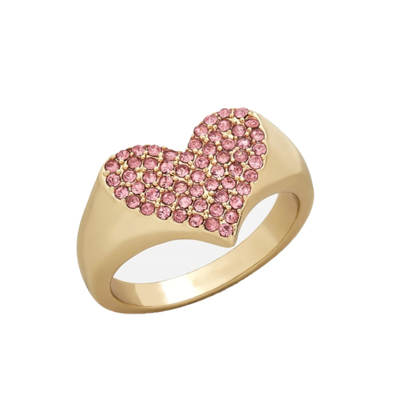 Dr.Jewelry роскошное кольцо в форме сердца со льдом и бриллиантом