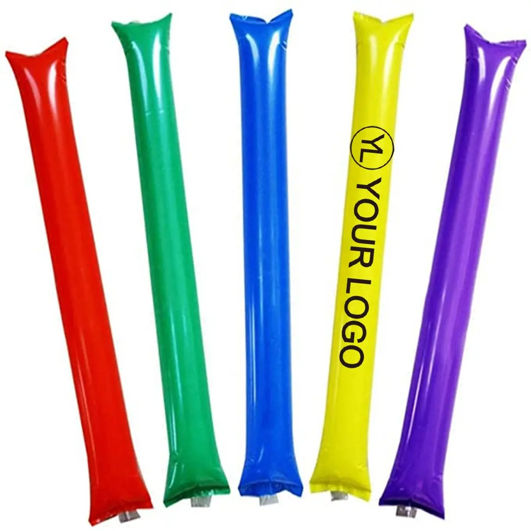 Custom LOGO Thickened PE Inflatable Noisemaker Cheering Thunder Stick