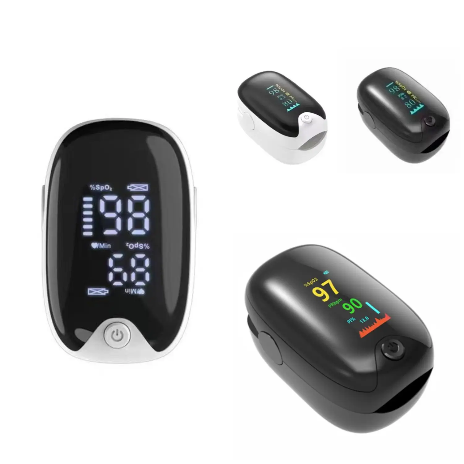 Portable Blood Oxygen Monitor Saturation Finger Sleep Baby Monitoring Handheld Digital Oxy Meter Adult Fingertip Pulse Oxymeters