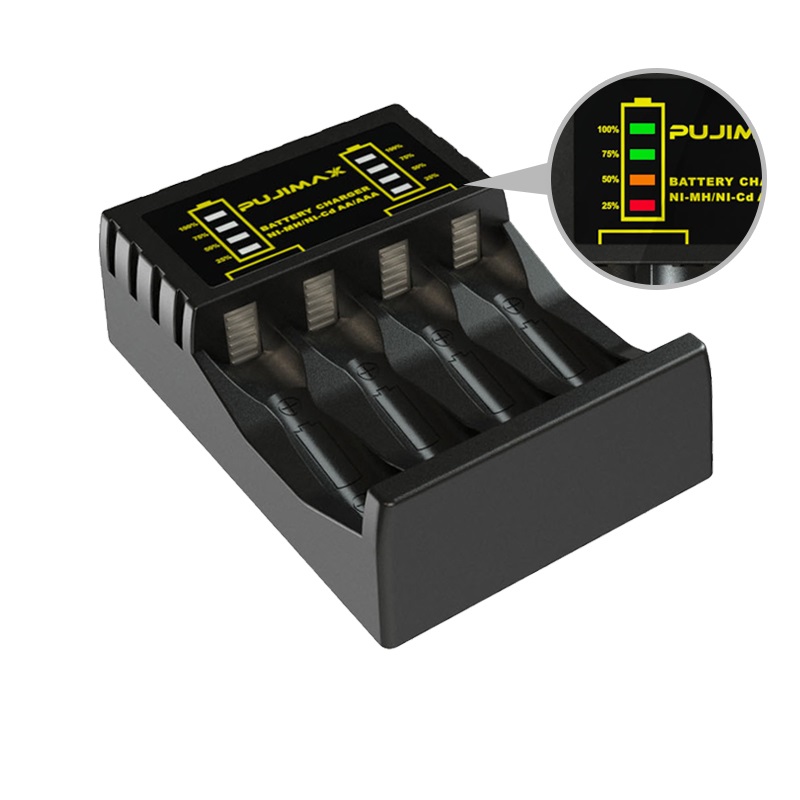 PUJIMAX Hot Sale Smart Battery Charger AA AAA Ni-cd Battery Charge For Remote Control Microphone Flashlight Toy